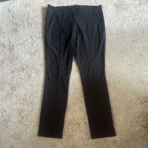Jarbo Charcoal Gray Elegant Black Leg Women's Pants stretch